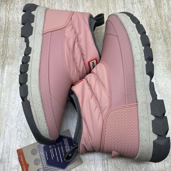 NEW Hunter Original Insulated Snow Ankle Boots Quartz Pink Size 7 - Picture 8 of 13
